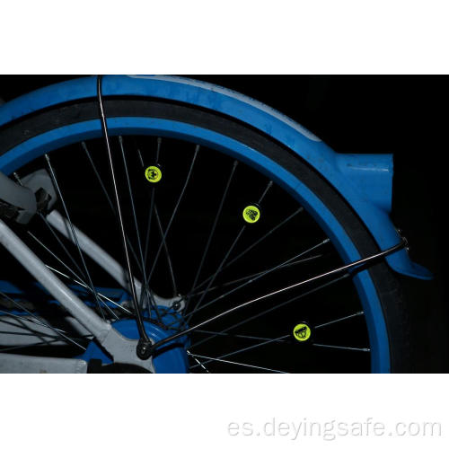 reflector de bicicleta con material plástico